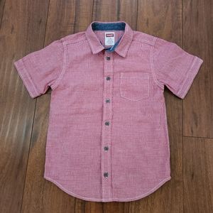 WRANGLER BOY'S BUTTON DOWN SHORTSLEEVE SHIRT